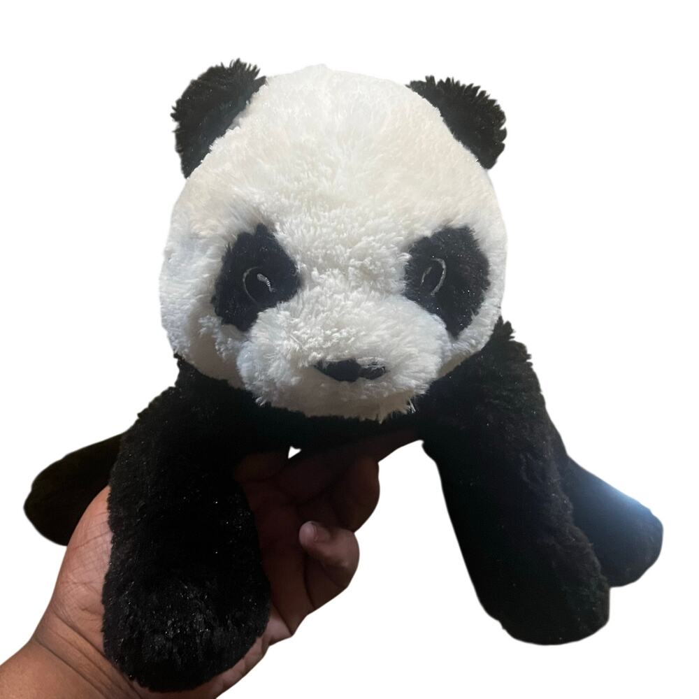 IKEA KRAMIG‎ Panda Bear Plush 12" Stuffed Animal Embroidered Eyes